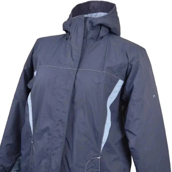 Helly Hansen Ski Jacket Long Hood Insulated Blue Helly Tech  Size Small - Picture 3 of 13